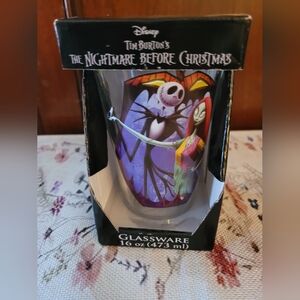 Disney Tim Burton's Nightmare Before Christmas Purple and Black Glassware